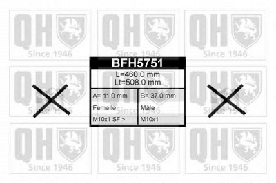QUINTON HAZELL bfh5751 -  Тормозной шланг